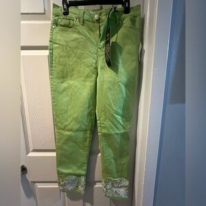 DG2 Embroidered ankle length Jeans